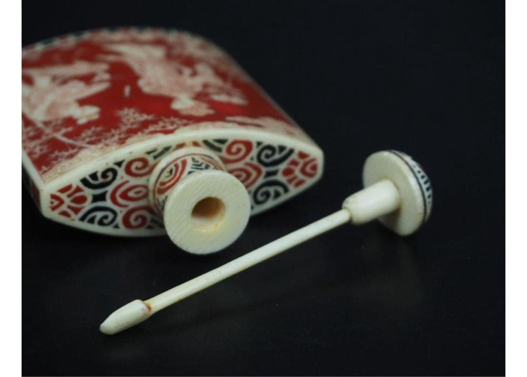 送料無料 『乾隆』款 細密彫 花鳥人物図鼻煙壺 72g 中国古玩 - メルカリ