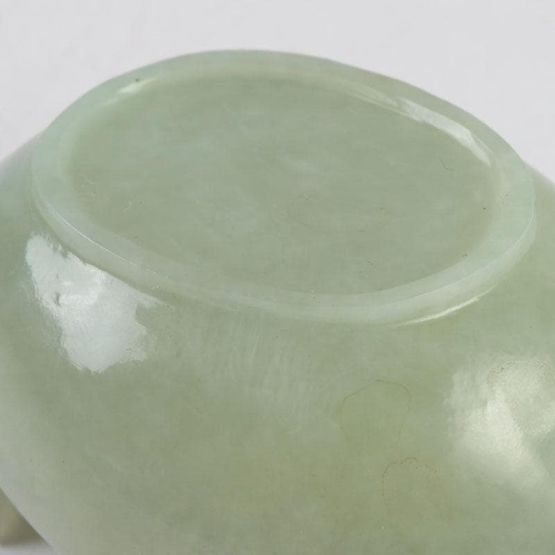 中国 書道具 玉石彫刻 神獣刻 水滴 V 9592 美術品・アンティーク