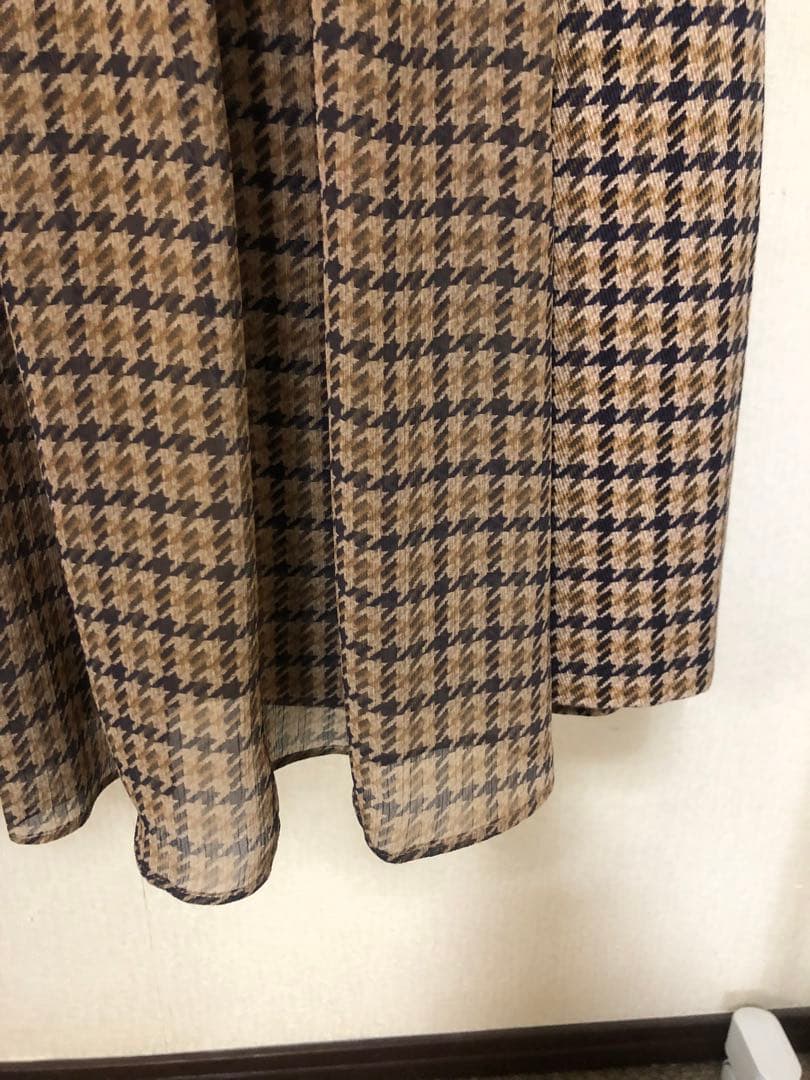 モラビトブラン　チェック　フレアスカート