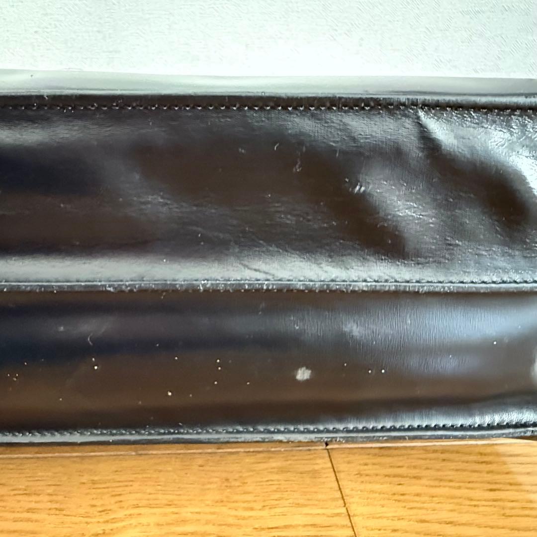 【美品】ロエベ　アナグラム　ディプロマティコ　ビジネスバッグ　ロゴ型押し　レザー