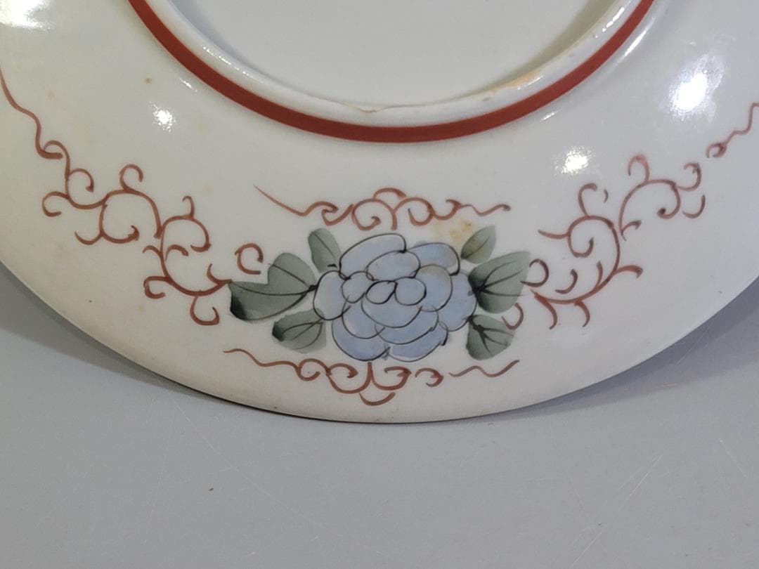 九谷 金彩赤絵 花鳥紋 細密画 皿 六客 明治 DT378 - メルカリ