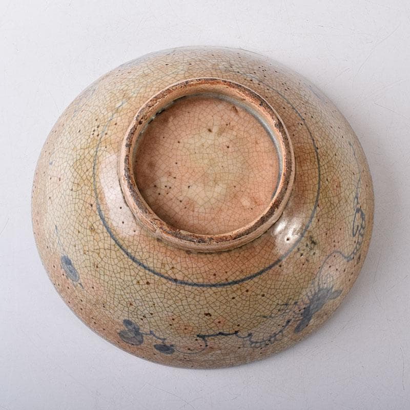 茶道具 瀬戸焼 古瀬戸 染付鳳凰文 平茶碗 鉢 C R8598H - メルカリ