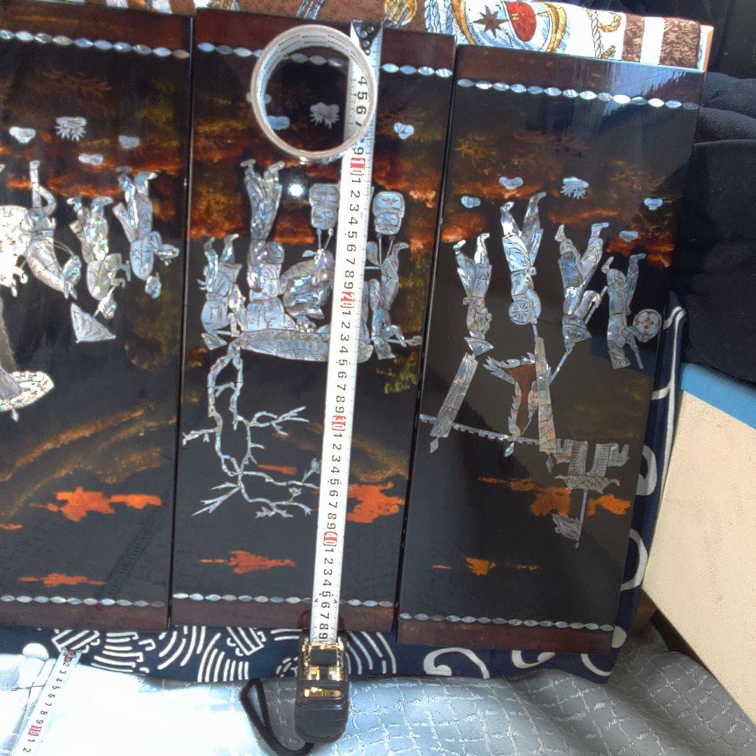 骨董4手彫り漆器 伝統的農村風景 4枚セット - メルカリ