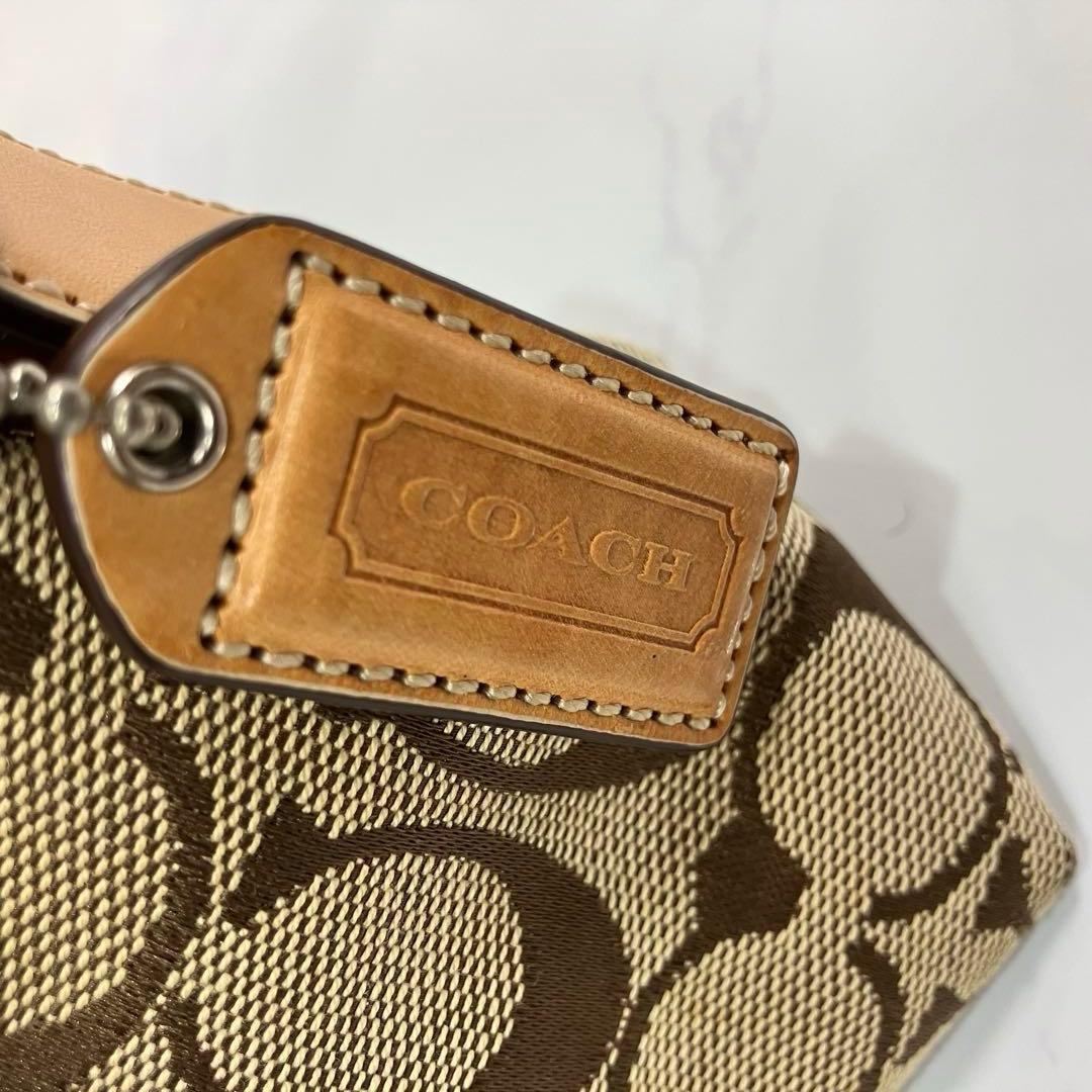 COACH コーチ 6371 アクセサリーポーチ シグネチャー　ワンショルダー