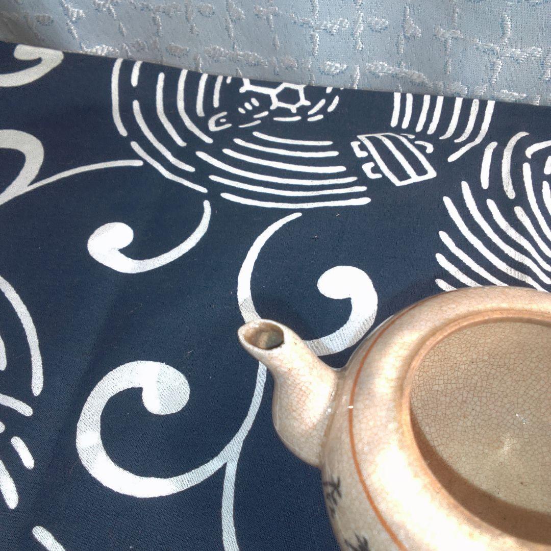 骨董２ 清水焼？ 陶器製茶器 クリーム色 小振り