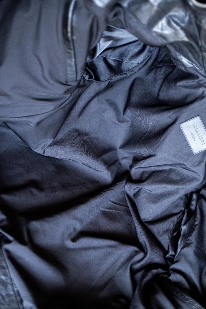 ALLSAINTS ブラック シングルライダースジャケット レザージャケット