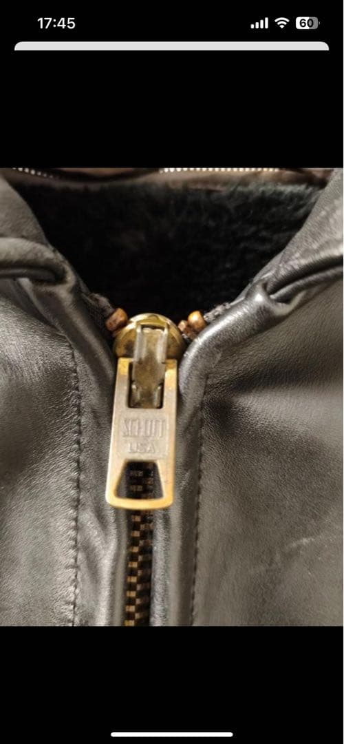 裏ボア付き】SCHOTT 革ジャン 38 AT101 裏ボア付き】SCHOTT 革ジャン