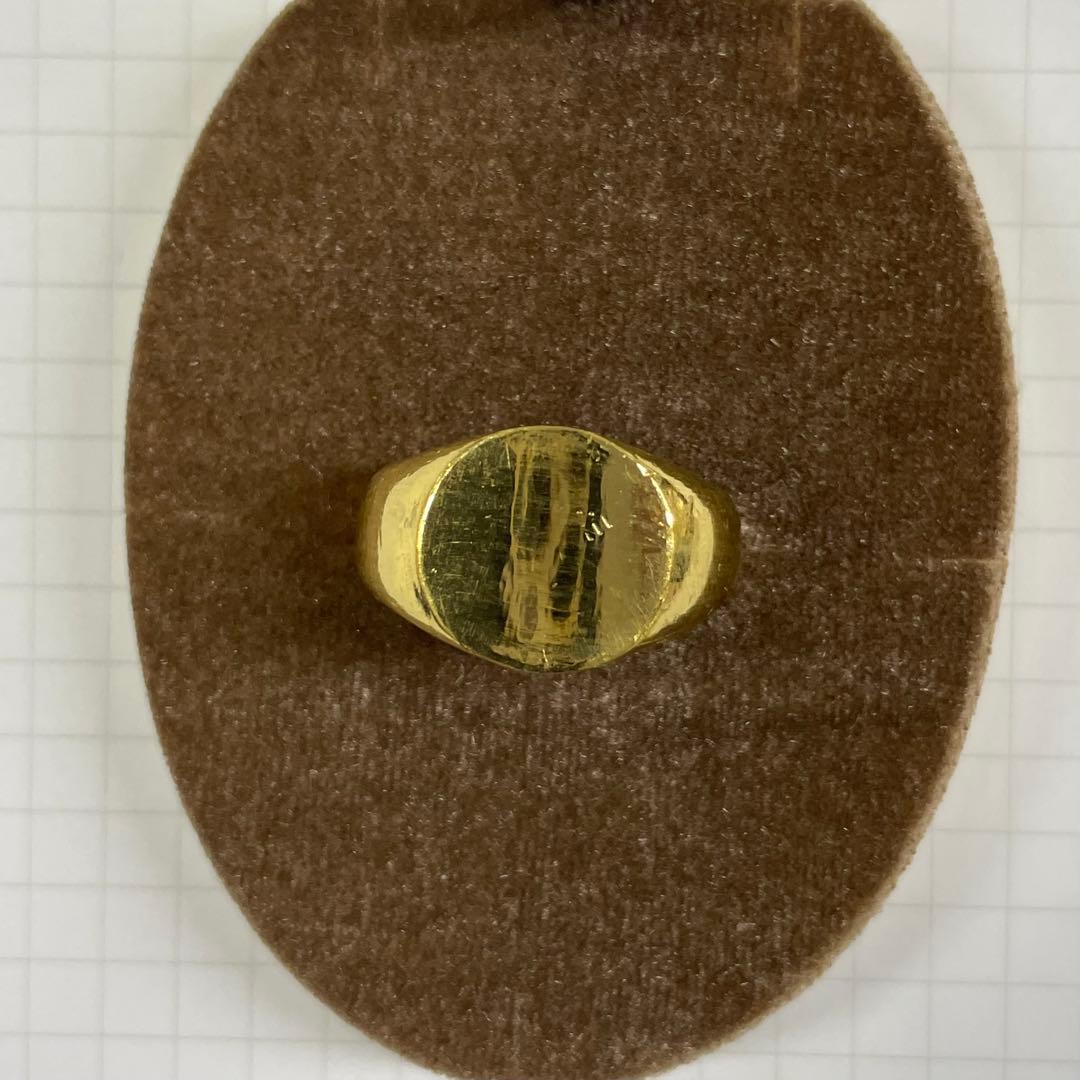 純金 24金 印台リング