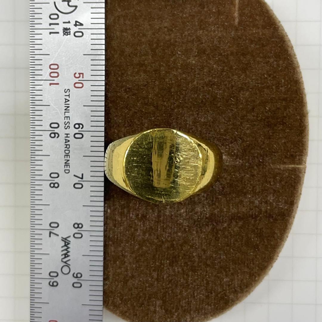 純金 24金 印台リング