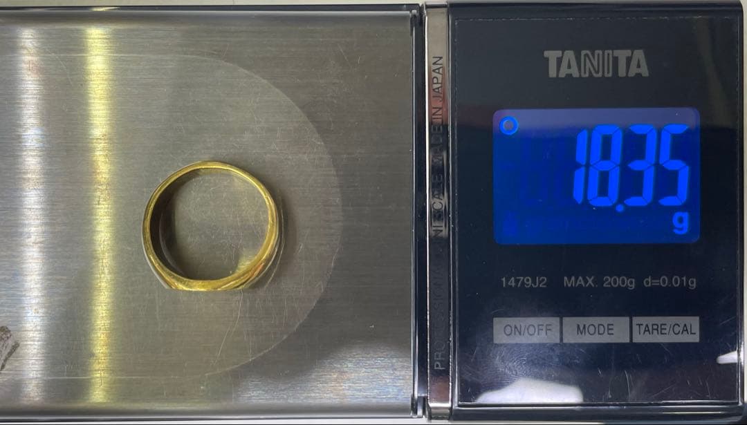 純金 24金 印台リング