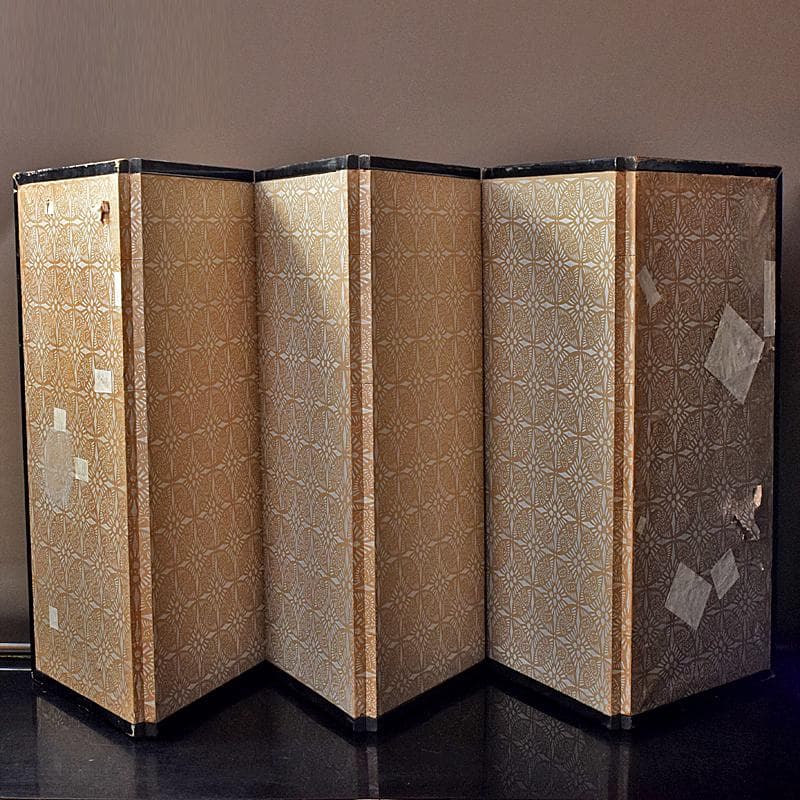 書画 支那事変 野砲戦図 小屏風 衝立 M R7573B - winetouritalia.com