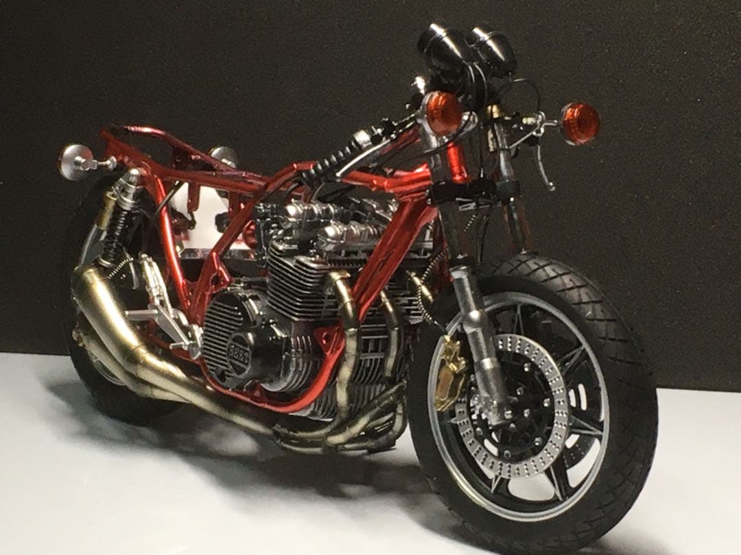 アオシマ Kawasaki Z1 1/12 プラモデル カスタム完成品