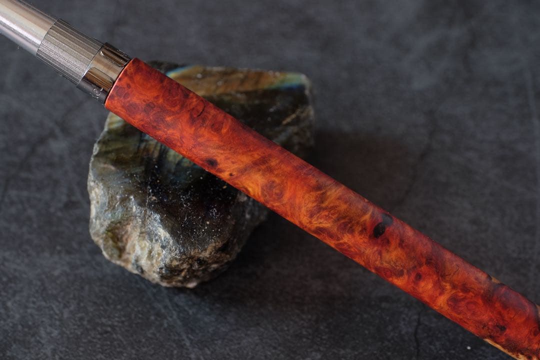 PG5木軸カスタム0166 高村杢工房 製図用シャープペンシル 花梨瘤極上の