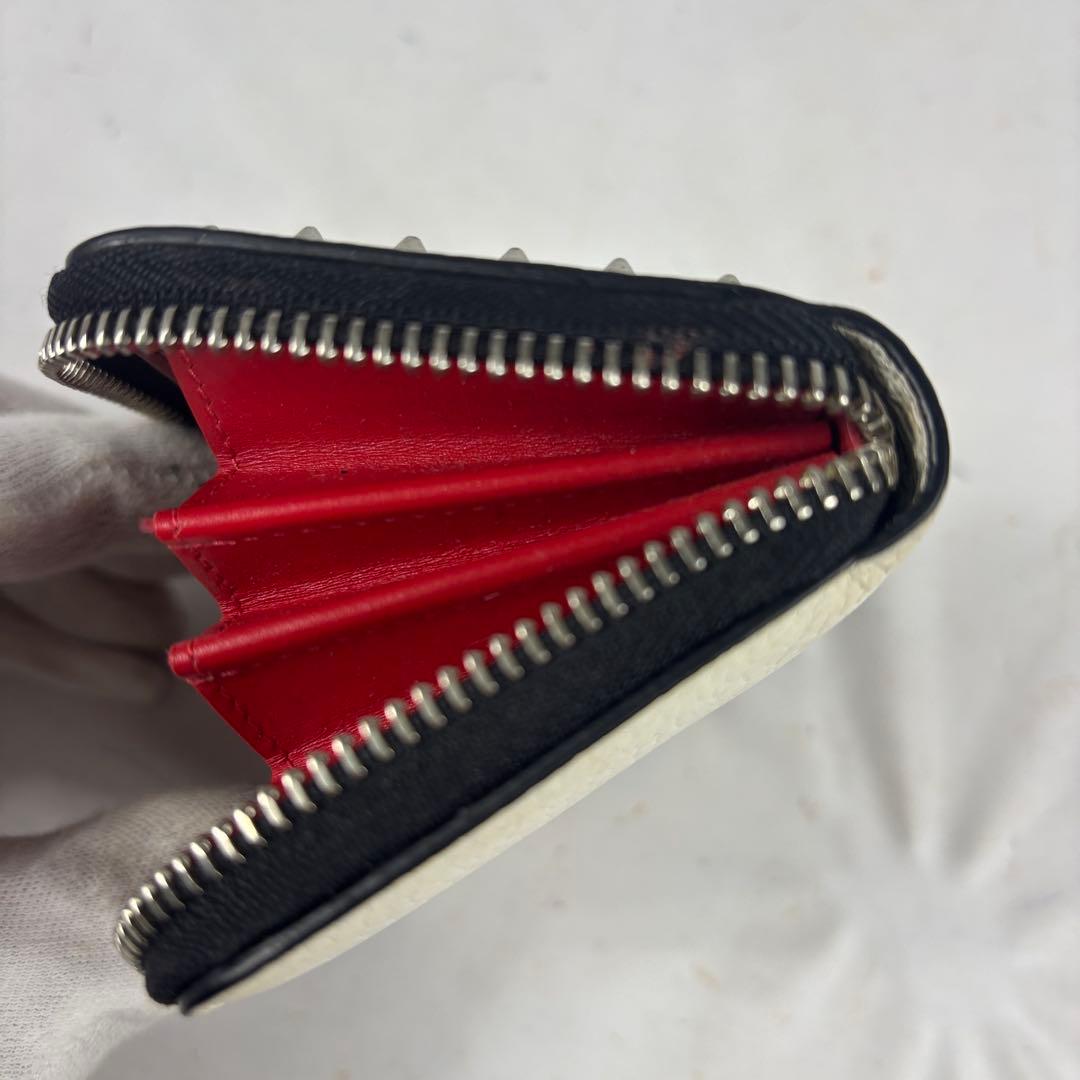 クリスチャンルブタン スタッズ レザー ケース カードケース ウォレット