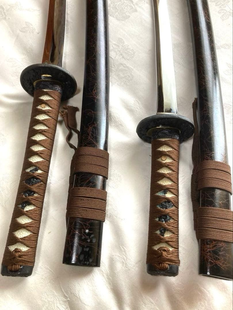 【林】模造刀大小二振セット　模擬刀　日本刀　コスプレ用　古美術品