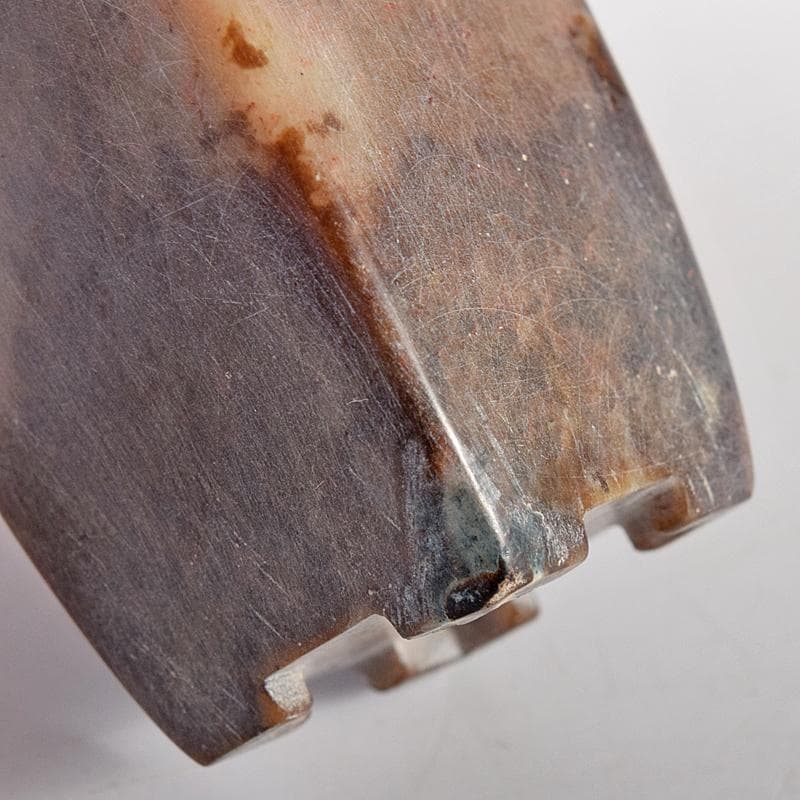 中国玉石寿山石彫刻小さな植木鉢盆栽鉢V8759E