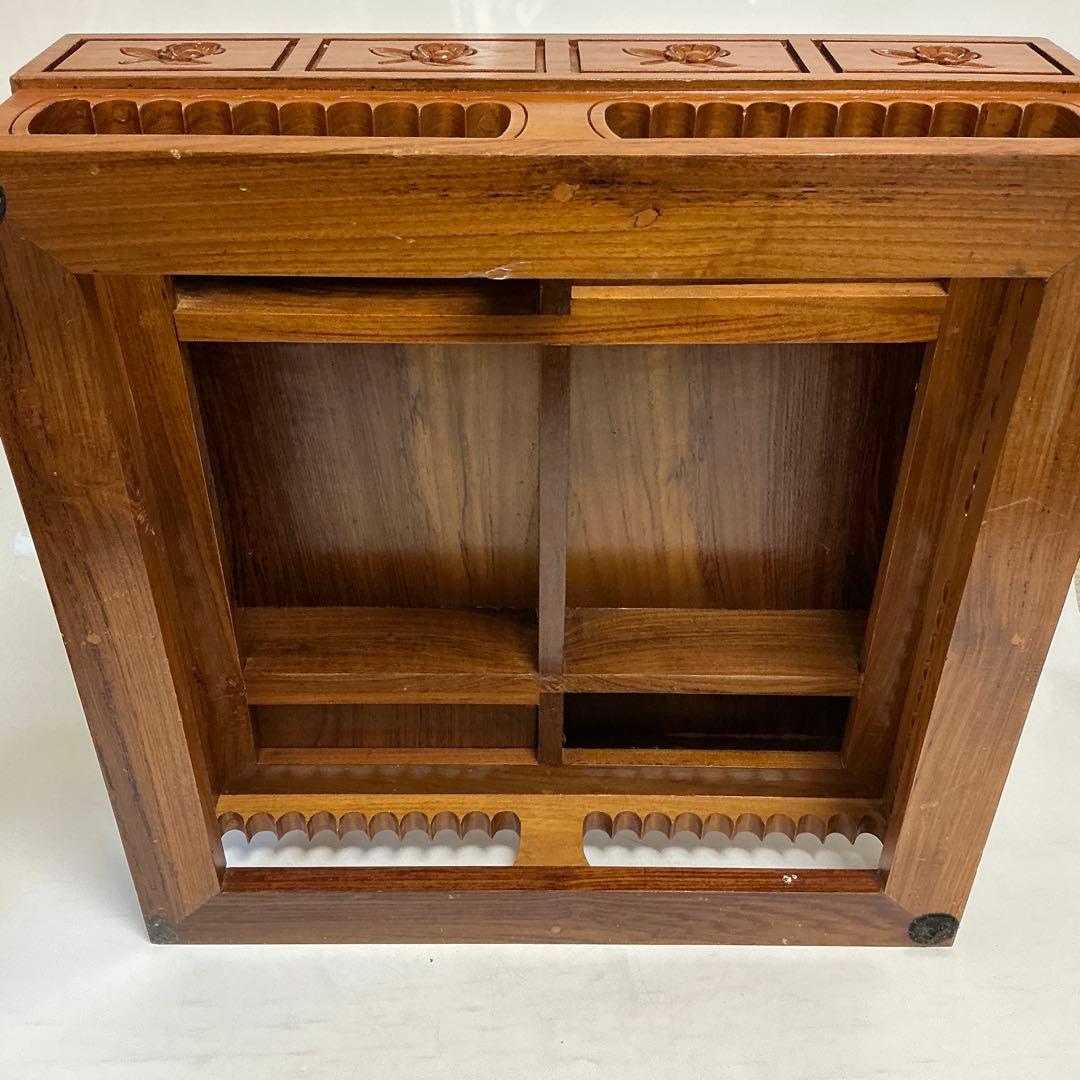 プロ　本格木製碁盤　彫刻装飾　引き出し　木製囲碁盤 引き出し付き 彫刻デザイン