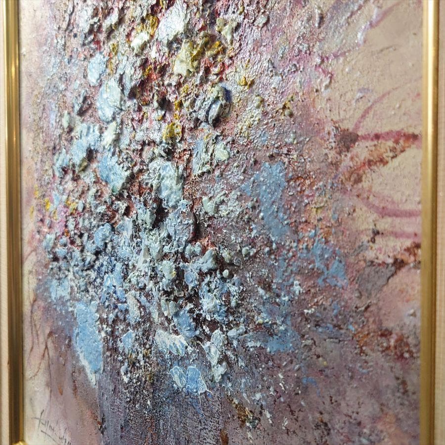 岡田旭峰（おかだ きょくほう） 「賛歌」1999年 油絵/F6号