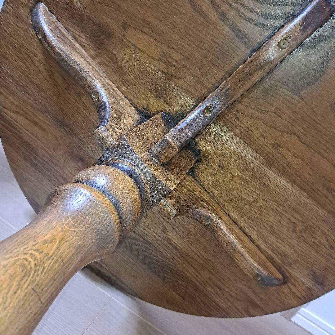 木製円形カフェテーブル サイドテーブル コーヒーテーブル