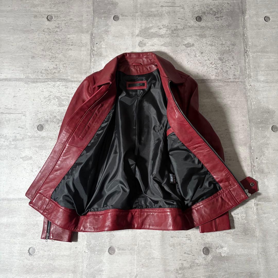 Liugoo Leathers riders jacket lamb y2k