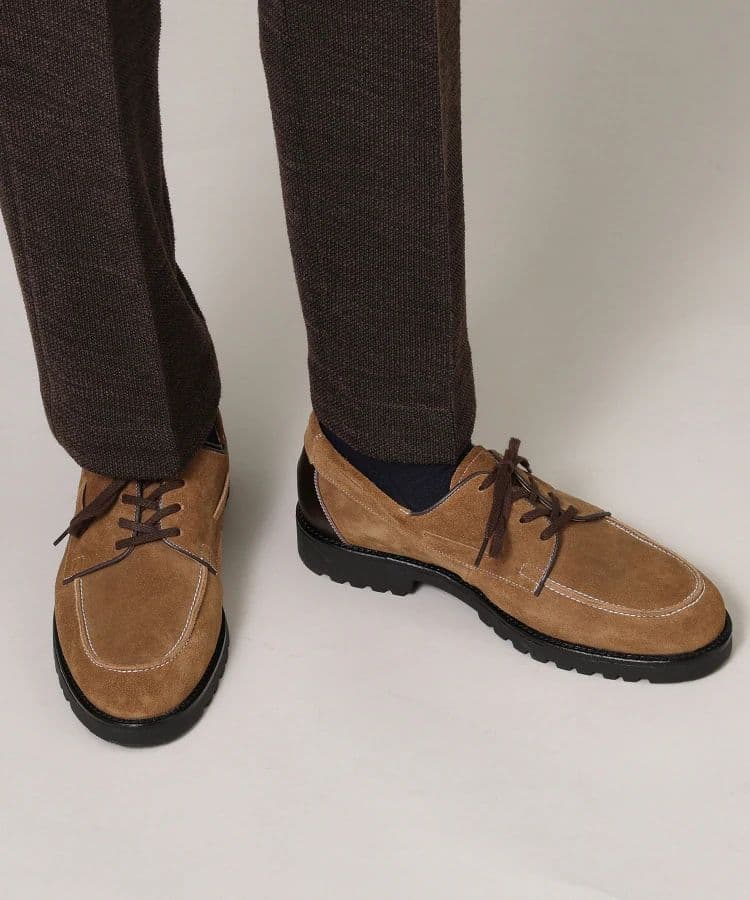 タケオキクチ　【ONOFF対応/日本製】スエード　デッキシューズ