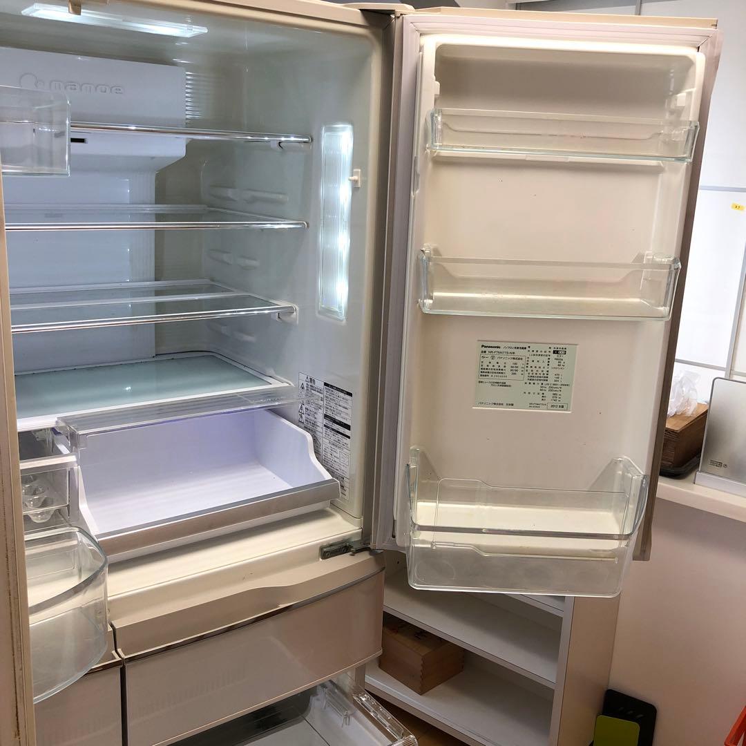 Panasonic ノンフロン冷凍冷蔵庫 NR-FTM477S-N 2012年製