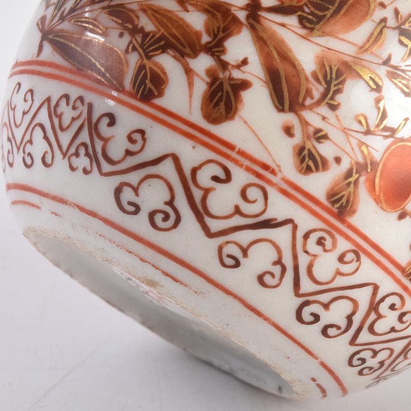 九谷焼 古九谷 赤絵金彩 花鳥文 振出 合わせ箱 M R8981 - メルカリ