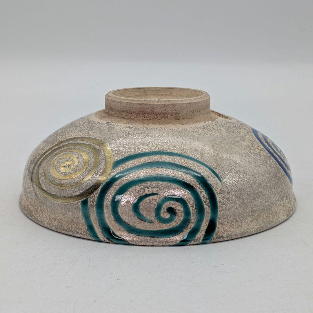 加藤広明 京焼 銀砂子水紋平茶碗 共箱合布 清水焼 抹茶碗 抹茶茶碗