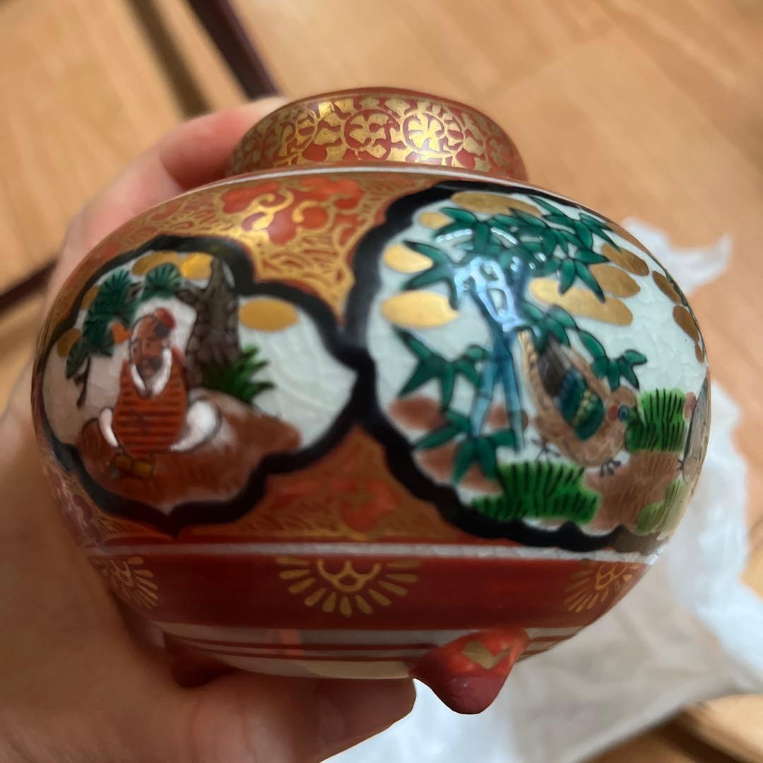 香炉 九谷焼 九谷庄三 茶道具 表千家裏千家 和風小物和風インテリア