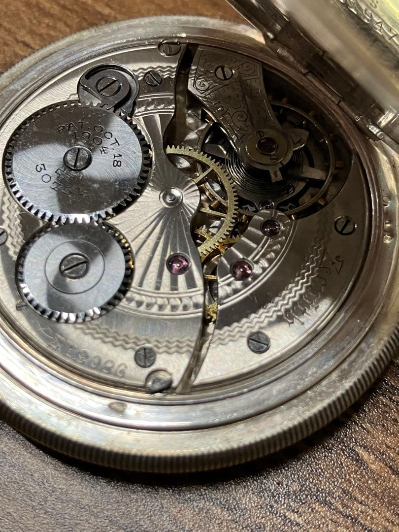 EF798 ブルブラント ゼニス 銀無垢 懐中時計【1】