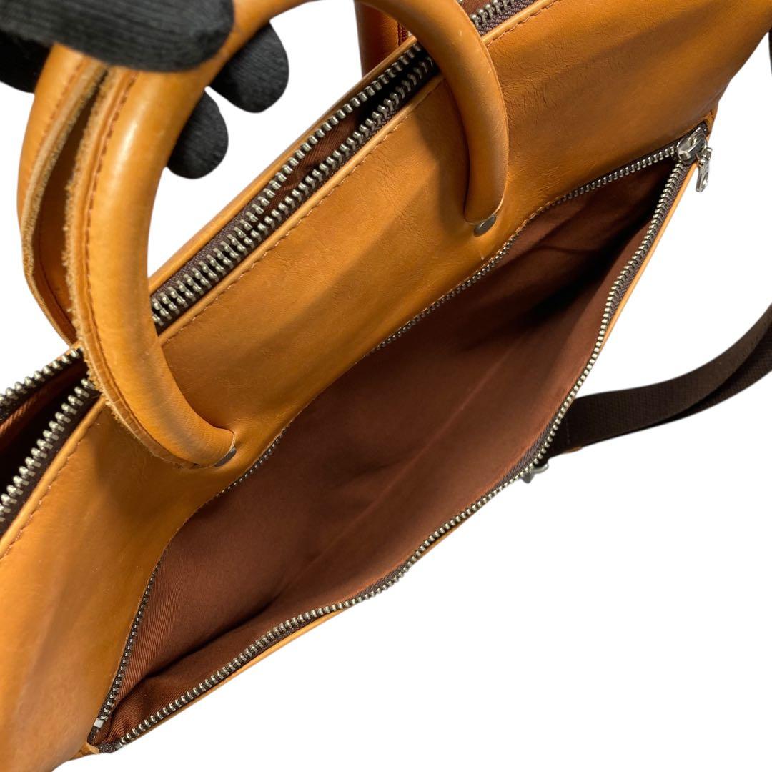 バギーポート 神戸 2way ビジネスバッグ 本革 帆布 A4 キャメル メンズ