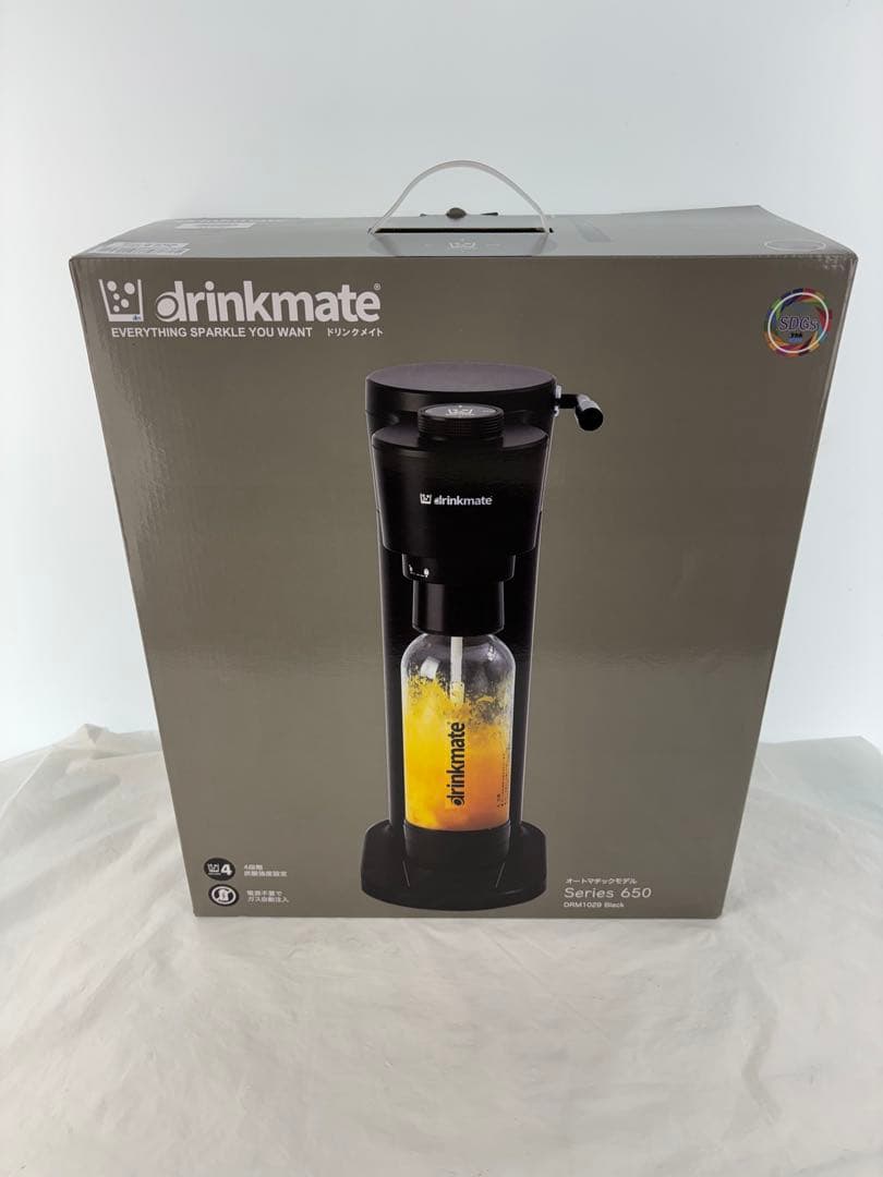 drinkmate 650 炭酸水メーカー ブラック CO2シリンダー付き - メルカリ