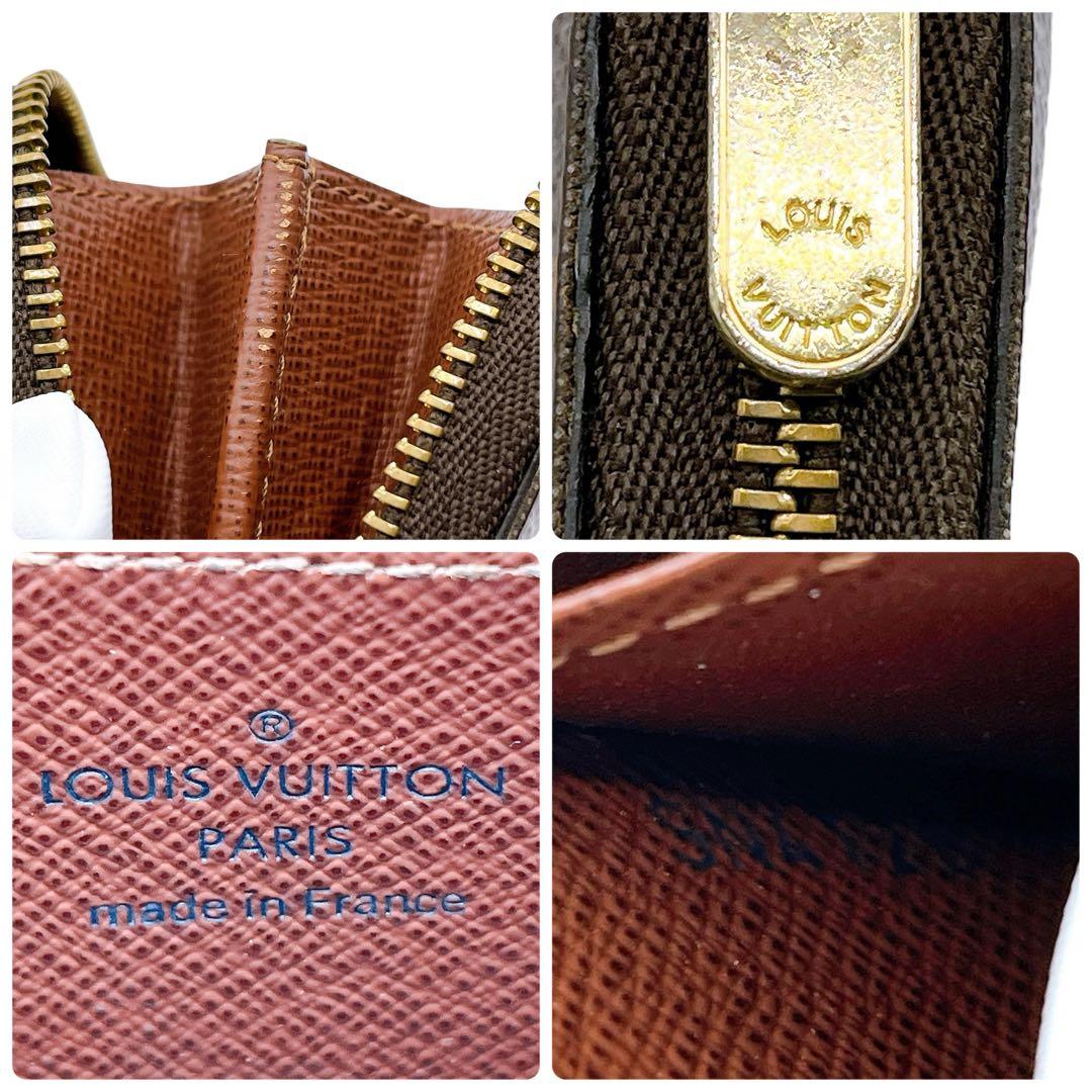 良品 ルイヴィトン M60067 ジッピー パース ケース ブラウン