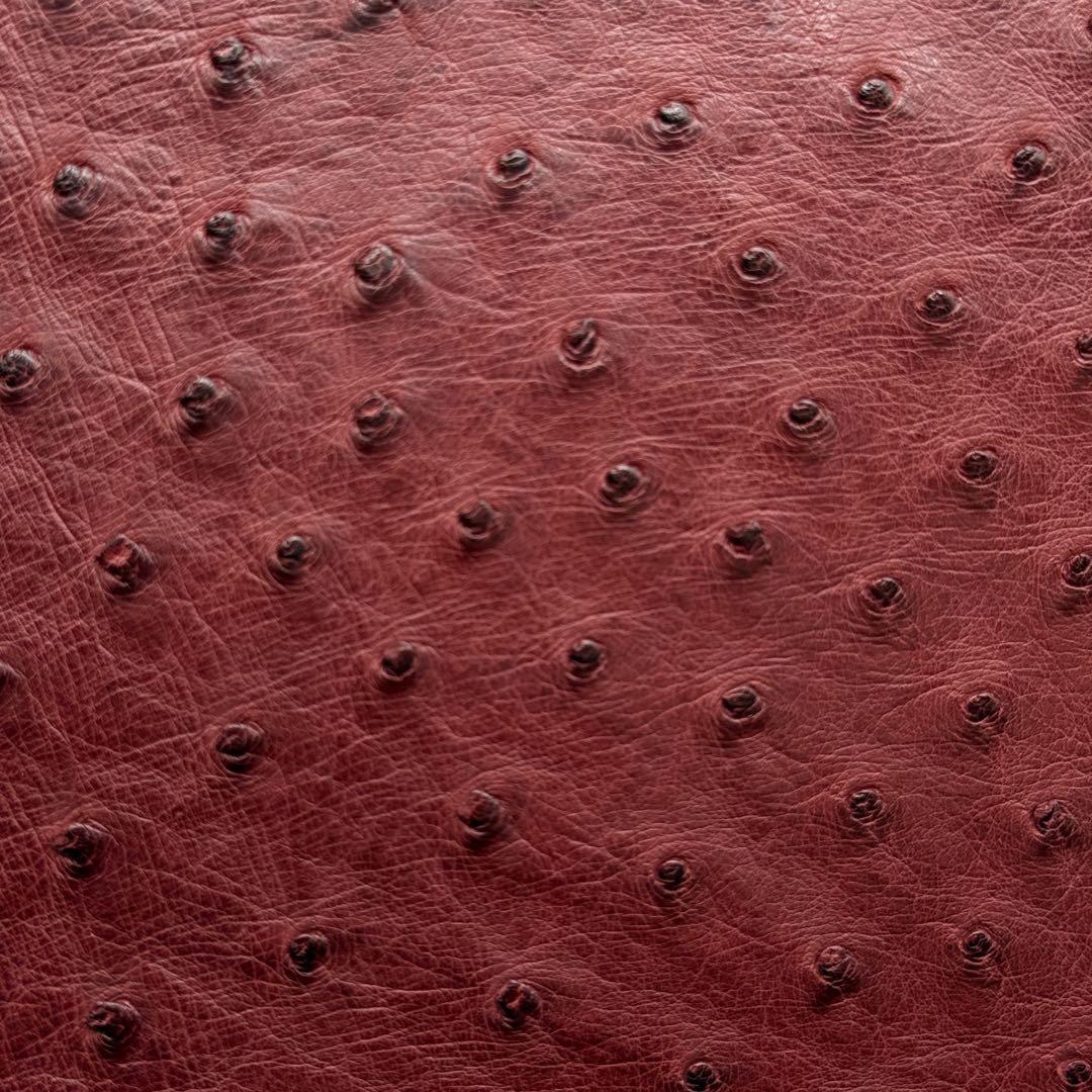 MORABITO モラビト スカラ28 オーストリッチ 赤色 レッド 付属品完備