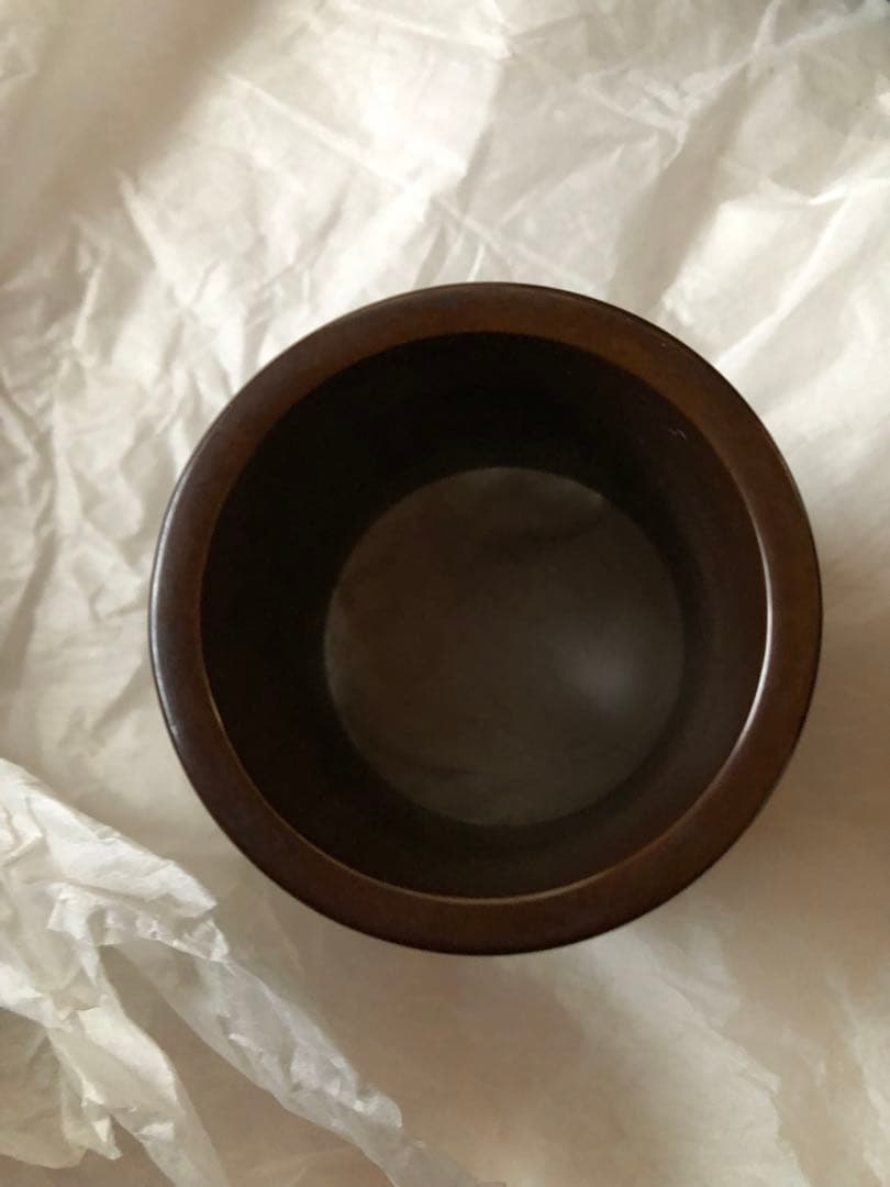 蠟型鋳銅　唐草文　皆具　須賀月真氏作　共箱入