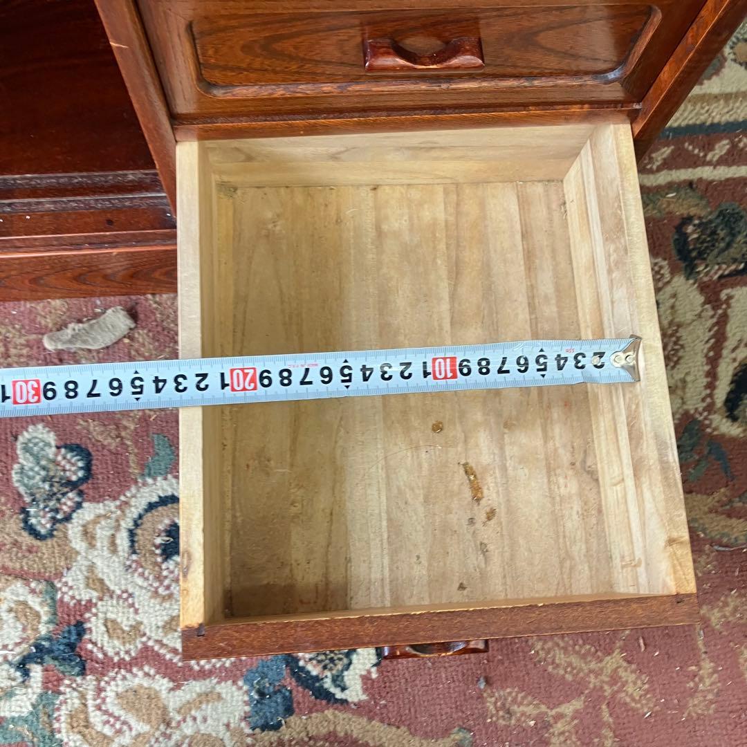 昭和レトロ 無垢材 茶箪笥 茶棚 ガラス戸 サイドボード 古家具 古民家