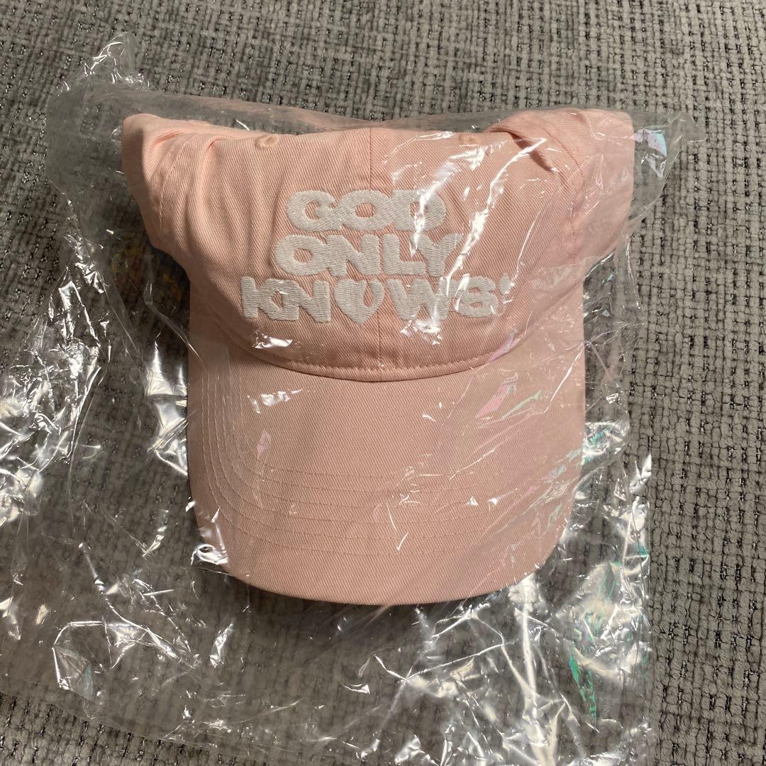 GOD ONLY KNOWS ロゴキャップ LOGO CAP ピンク