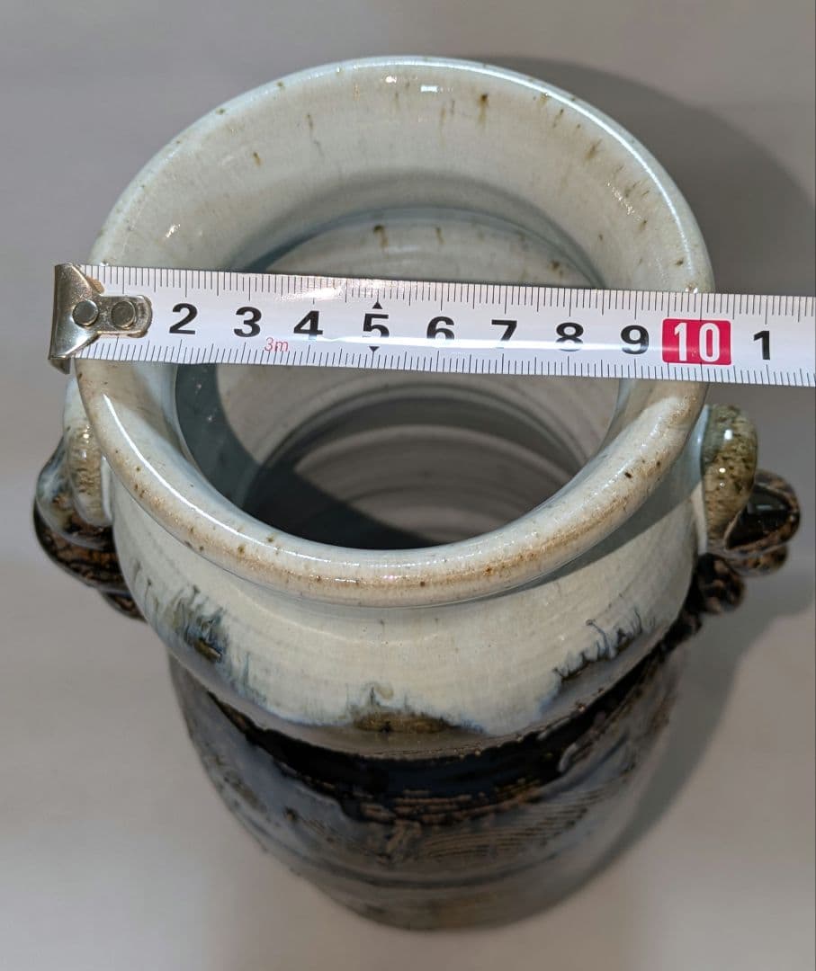 唐津焼 山口康雲 久峰陶苑 朝鮮唐津 花入れ 花瓶 花生け フラワーベース