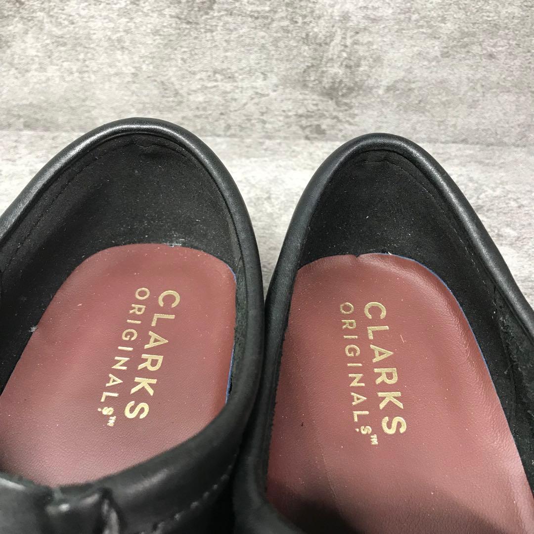 【未使用級】Clarks Wallabee ワラビー　レザー　黒　28.5㌢