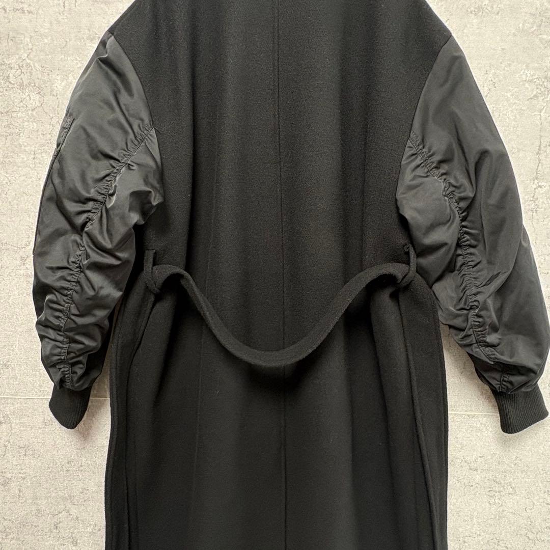 ZARA MA-1切替 マッチングボンバーコート 黒 XS オーバーサイズ - メルカリ