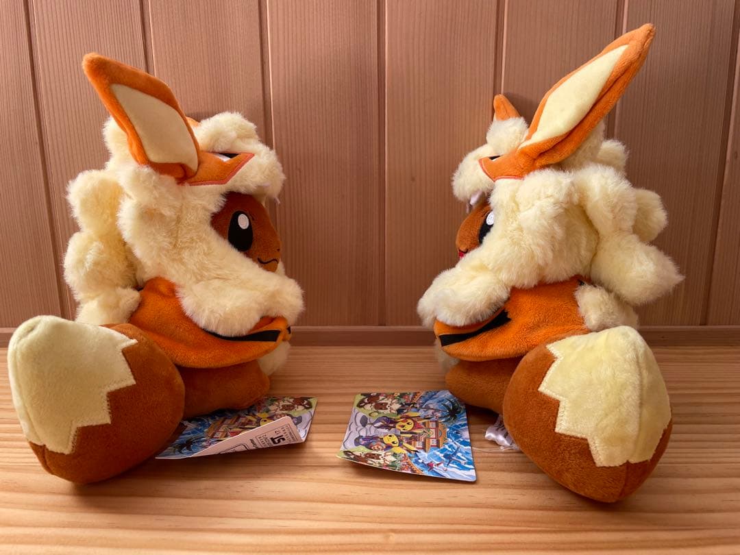 【希少】ポケセン沖縄限定 ウインディポンチョのイーブイ ぬいぐるみ 2体タグ付き