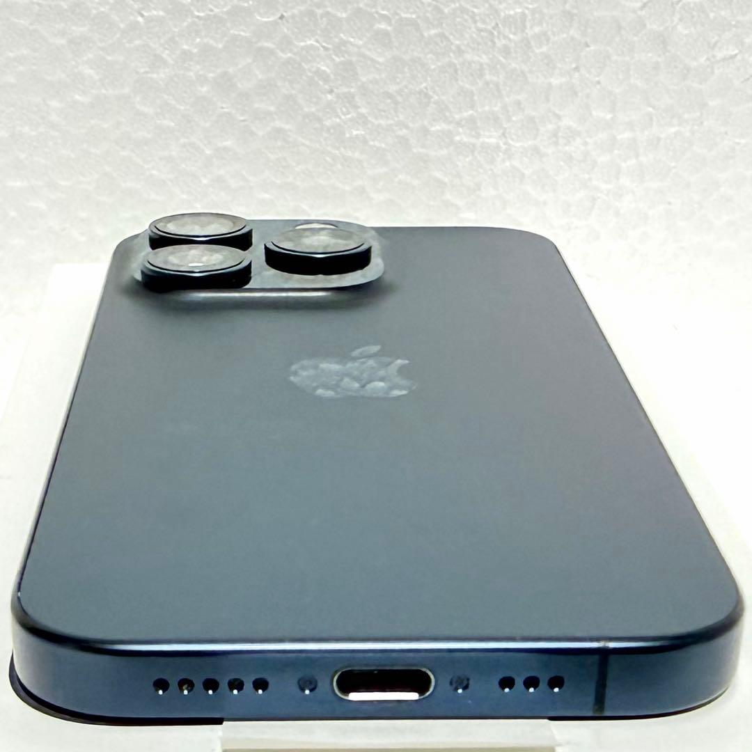 美品】iPhone15pro ブルーチタニウム 128GB バッテリー91%