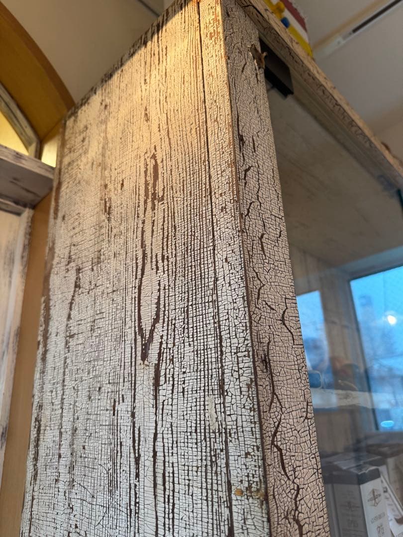 ⚫️NYモノ/アンティーク木製キャビネット/美品/特別追加加工/店舗什器