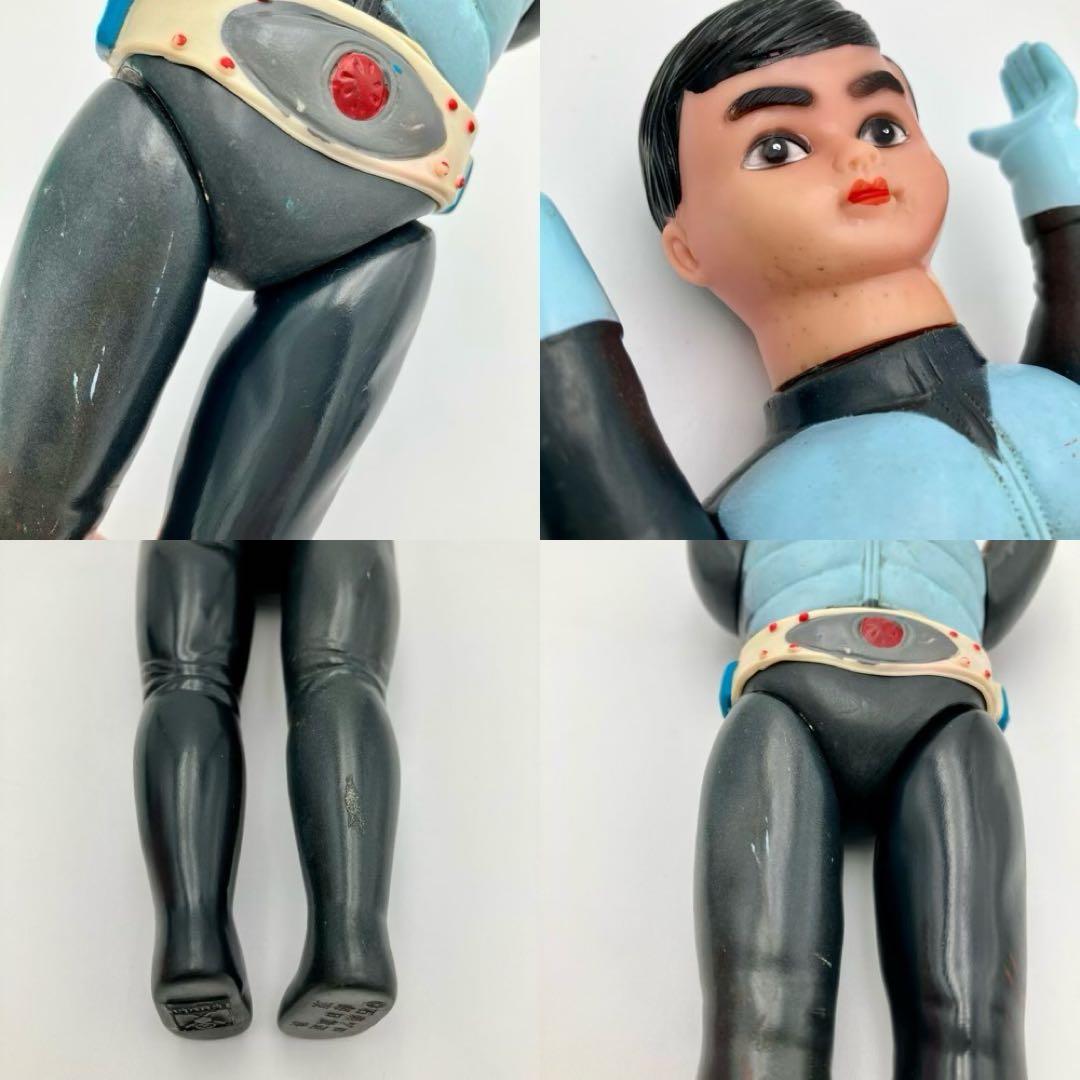旧バンダイ 仮面ライダー 面取れ ソフビ フィギュア マフラー・ブーツ欠品