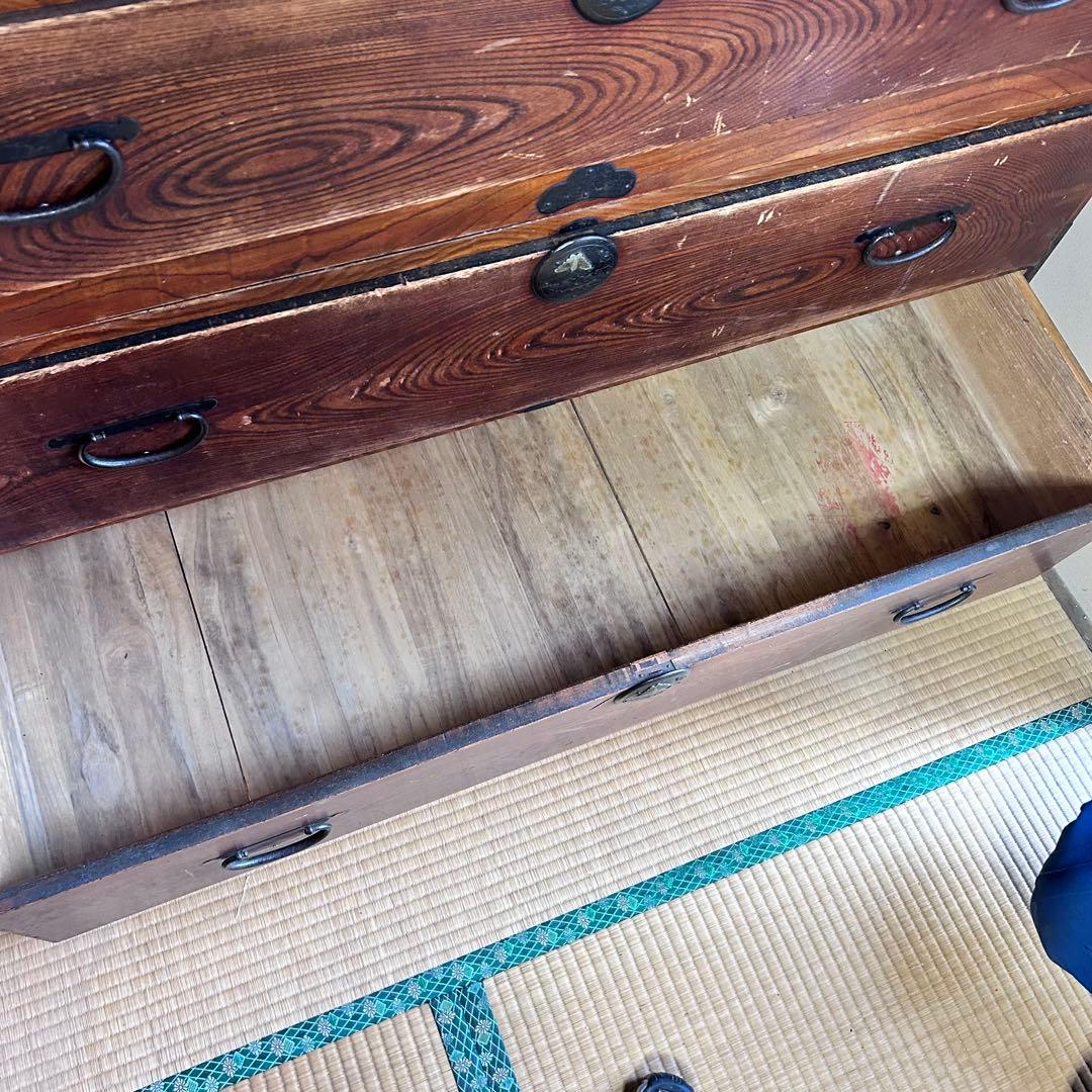 時代箪笥 和箪笥 5段チェスト 古民家 幅115cm