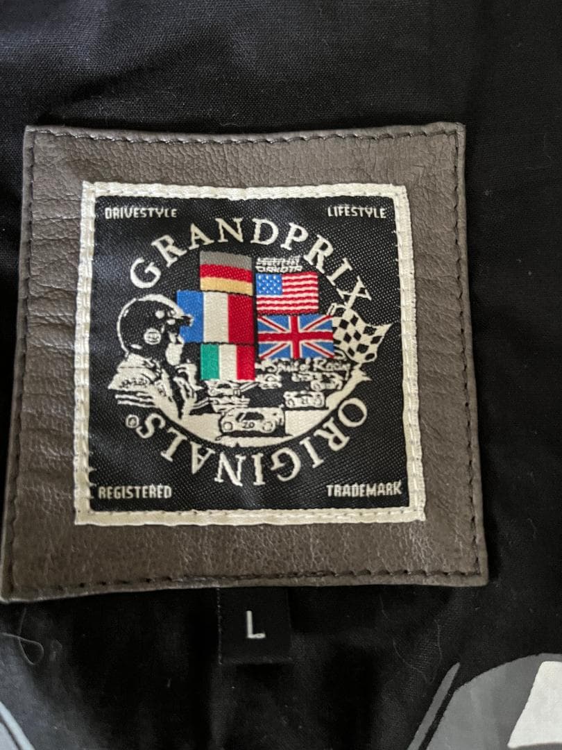 DAKOTA/GULF レザージャケット レーシングストライプ付き