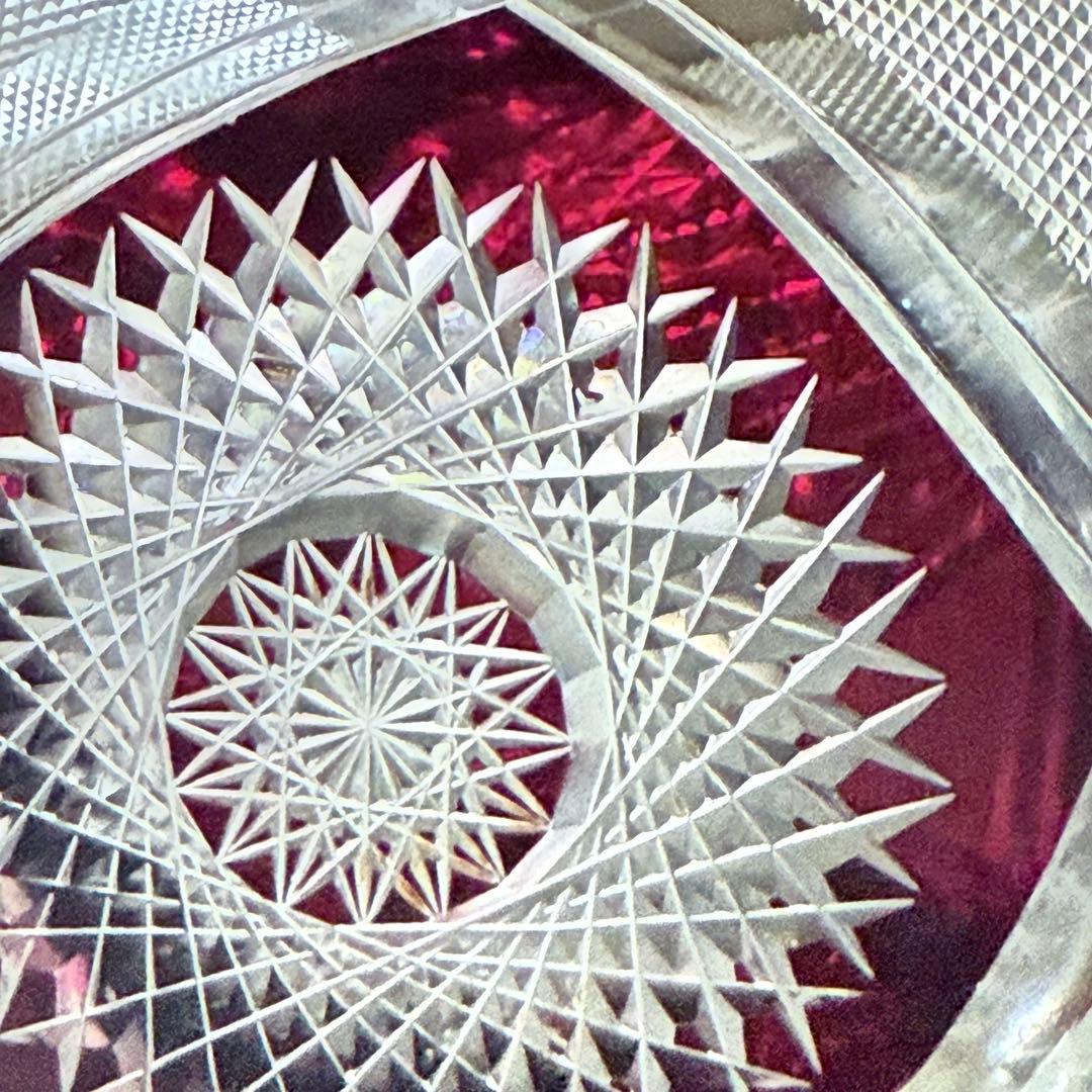 Y様へ感謝お嫁入り‼️涼やか星丸紋切子ボウル1客 錦手