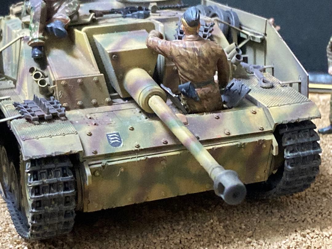タミヤ 1/35 ドイツ軍 三号突撃砲G型 ヴィネット 完成品ジャンク