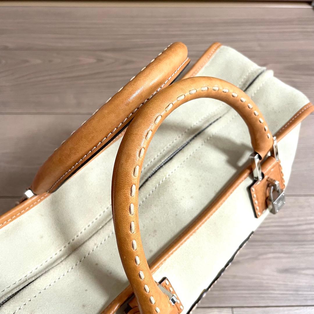 超希少/ロエベ　ハンドバッグ　アマソナ36 アナグラム　2007年限定　ベージュ