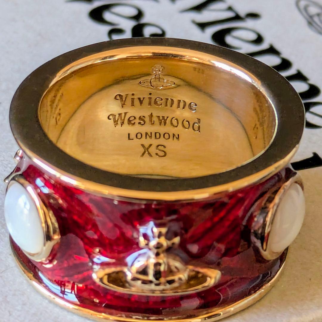 vivienne westwood 現行モデル キングリング 赤 925